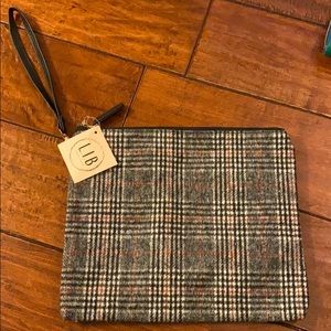 Plaid, flannel lined bag